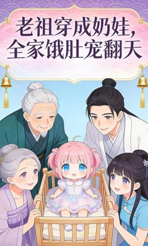 短剧《老祖穿成小奶娃，全家饿肚宠翻天》海报