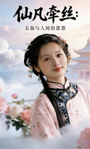 短剧《仙凡牵丝：五仙与人间的恩怨》海报