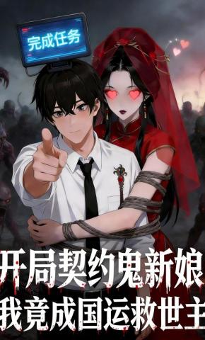 短剧《开局契约鬼新娘，我竟成国运救世主》海报