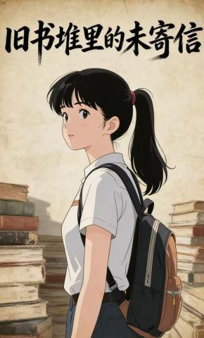 短剧《旧书堆里的未寄信》海报