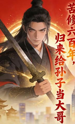 短剧《苦修六百年，归来给孙子当大哥》海报