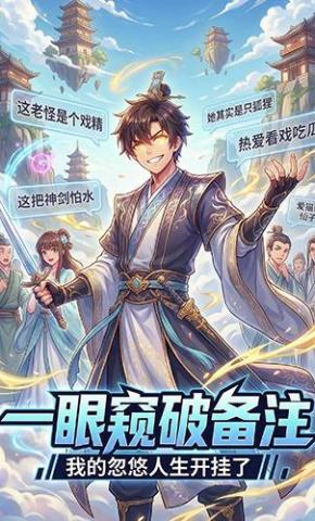 短剧《一眼窥破备注：我的忽悠人生开挂了》海报