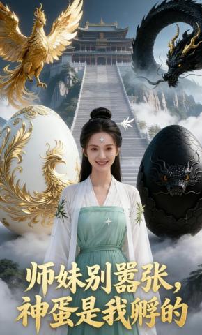 短剧《师妹别嚣张，神蛋是我孵的》海报