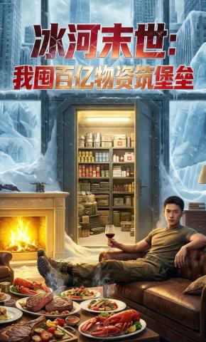 短剧《冰河末世：我囤百亿物资筑堡垒》海报