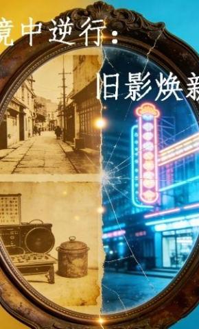 短剧《镜中逆行：旧影焕新》海报