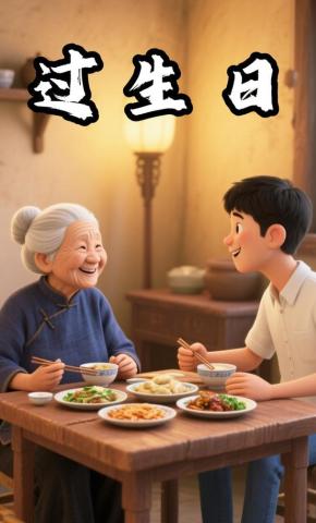 短剧《过生日》海报