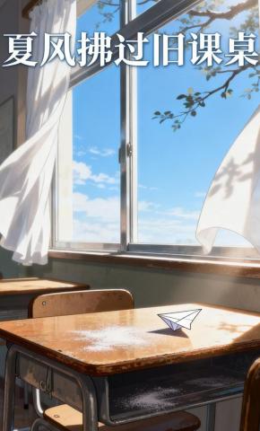 短剧《夏风拂过旧课桌》海报