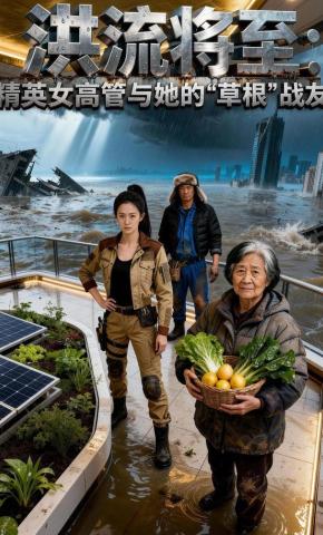 短剧《洪流将至：精英女高管与她的“草根”战友》海报