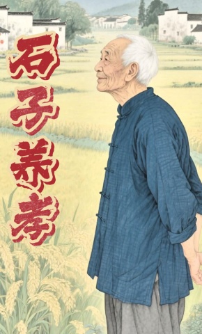 短剧《石子养孝》海报