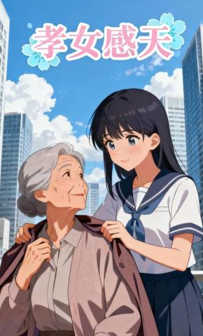 短剧《孝女感天》海报