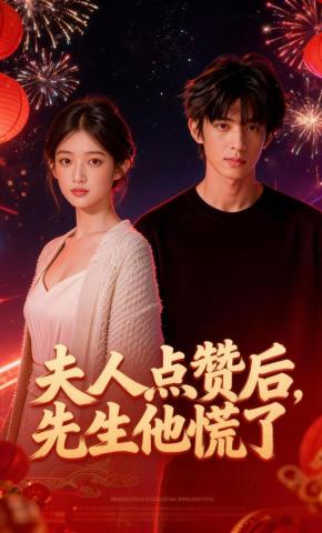 短剧《夫人点赞后，先生他慌了》海报