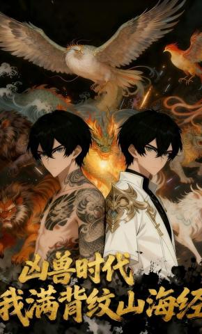 短剧《凶兽时代，我满背纹山海经》海报