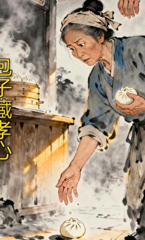 短剧《包子藏孝心》海报