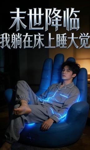 短剧《未世降临我躺在床上睡大觉》海报