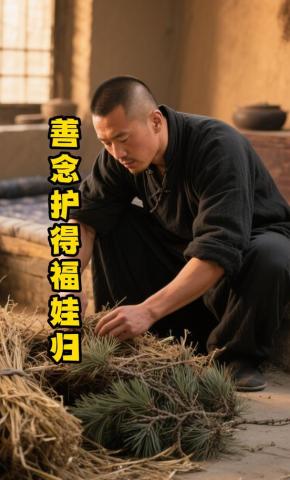 短剧《善念护得福娃归》海报