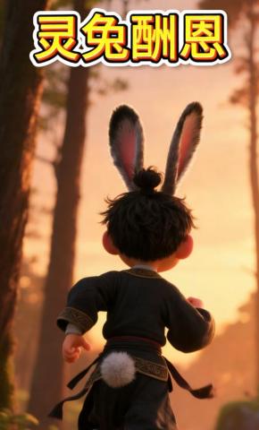 短剧《灵兔酬恩》海报
