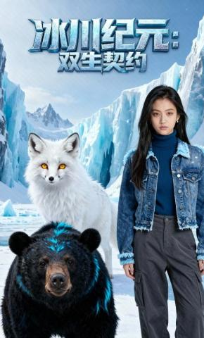 短剧《冰川纪元：双生契约》海报