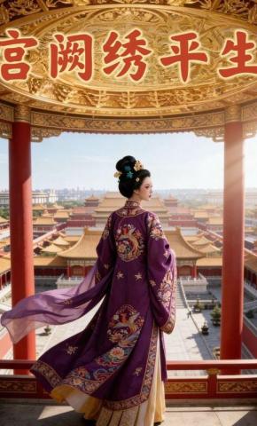 短剧《宫阙绣平生》海报