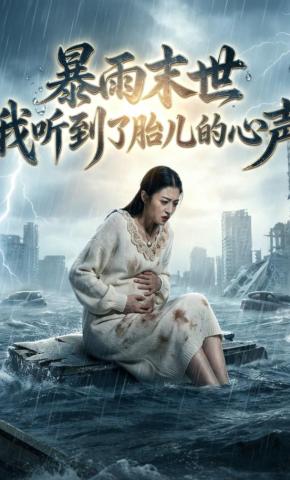 短剧《暴雨末世我听到了胎儿的心声》海报
