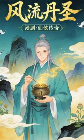 短剧《风流丹圣》海报