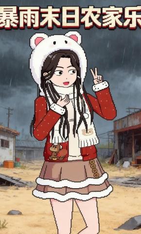 短剧《暴雨末日农家乐》海报