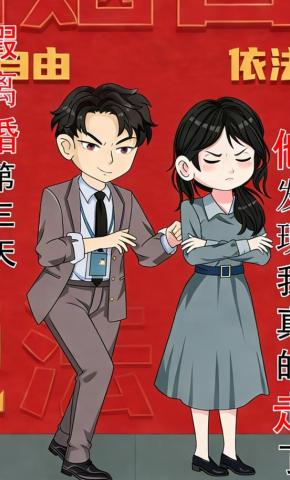 短剧《假离婚第三天，他发现我真的走了》海报