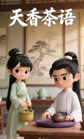 短剧《天香茶语》海报
