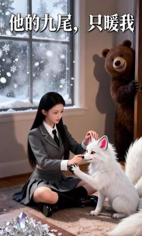 短剧《他的九尾，只暖我》海报