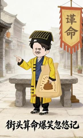 短剧《街头算命爆笑忽悠记》海报