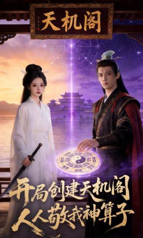 短剧《开局创建天机阁，人人敬我神算子》海报