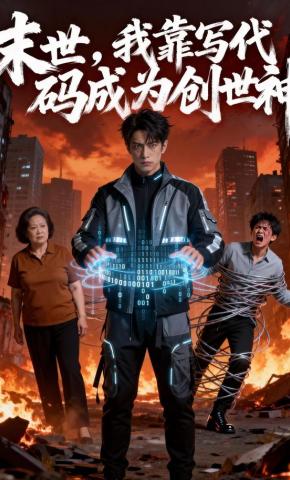 短剧《末世：我靠写代码成为创世神》海报