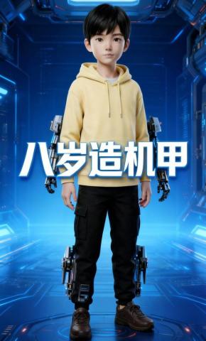 短剧《八岁造机甲》海报