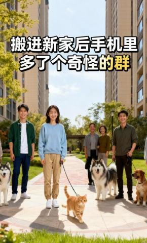 短剧《搬进新家后手机里多了个奇怪的群》海报