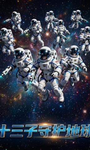 短剧《十三子守护地球》海报