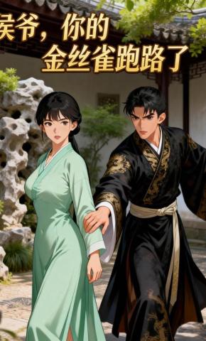 短剧《侯爷，你的金丝雀跑路了》海报