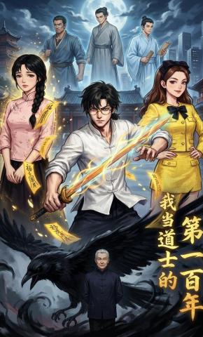 短剧《我当道士的第一百年》海报