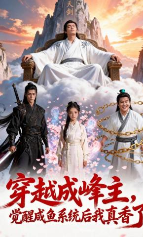 短剧《穿越成峰主，觉醒咸鱼系统后我真香了》海报