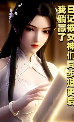 短剧《日记被女神们同步追更后我躺赢了》海报