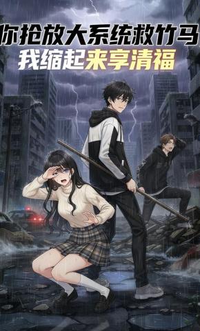 短剧《你抢放大系统救竹马，我缩起来享清福》海报