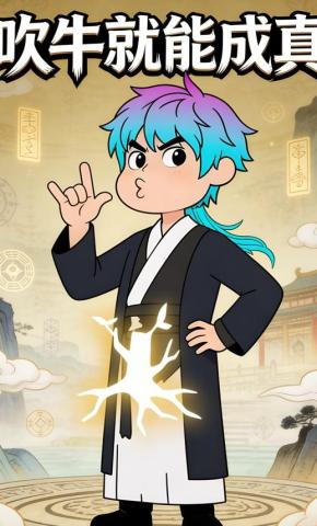 短剧《吹牛就能成真》海报