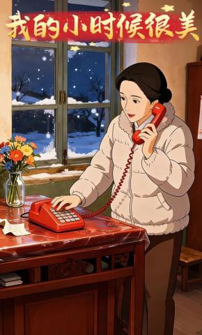 短剧《我的小时候很美》海报