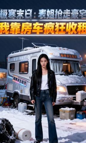 短剧《极寒末日:表姐抢走豪宅，我靠房车疯狂收租》海报