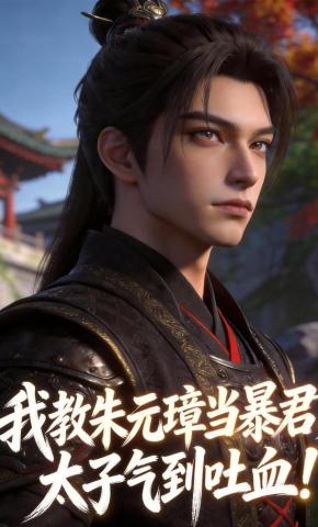 短剧《我教朱元璋当暴君，太子气到吐血》海报