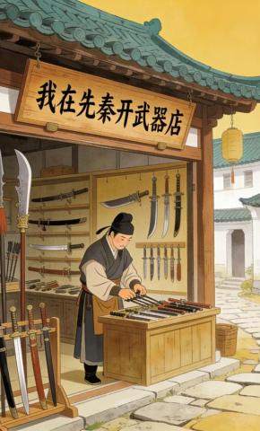 短剧《我在先秦开武器店》海报