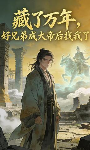 短剧《藏了万年，好兄弟成大帝后找我了》海报