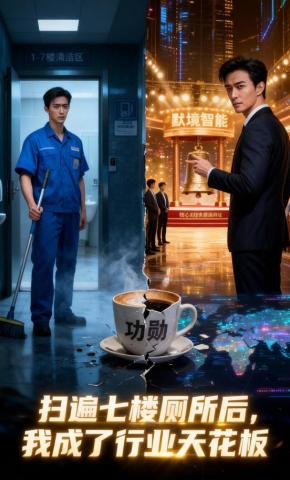 短剧《扫遍七楼厕所后，我成了行业天花板》海报