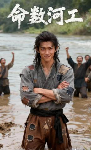 短剧《命数河工》海报