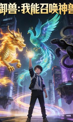 短剧《御兽：我能召唤神兽》海报