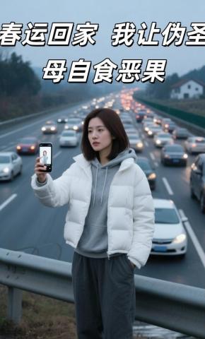 短剧《春运回家，我让伪圣母自食恶果》海报