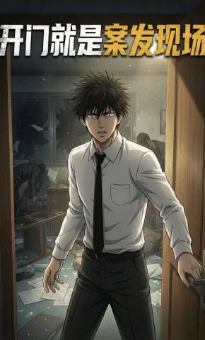 短剧《开门就是案发现场》海报